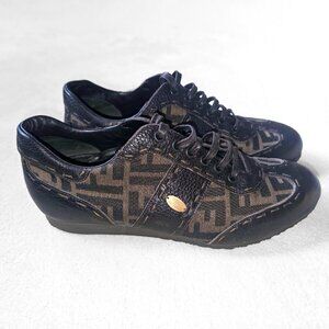 Fendi – Zucca Men’s Sneakers – Size 7.5 US - Brown